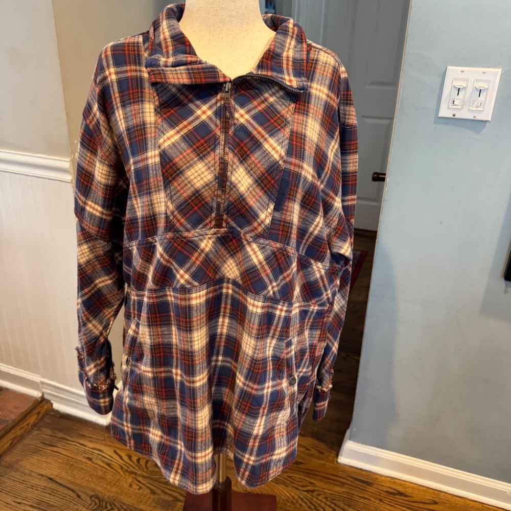 Free people NWOT Women's We the Free Plaid jacket